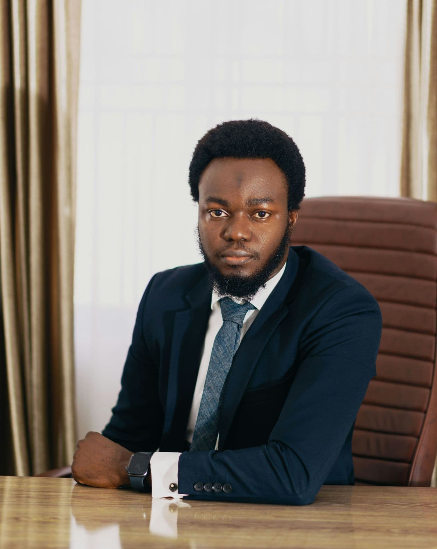 A lawyer at his desk